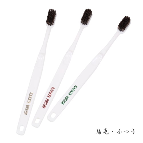 東京都 かなや刷子（かなやぶらし）歯ブラシ 小/子供用 3本組 | 馬毛 豚毛 馬 ふつう かため 天然毛 子供 こども セット 子供用歯ブラシ