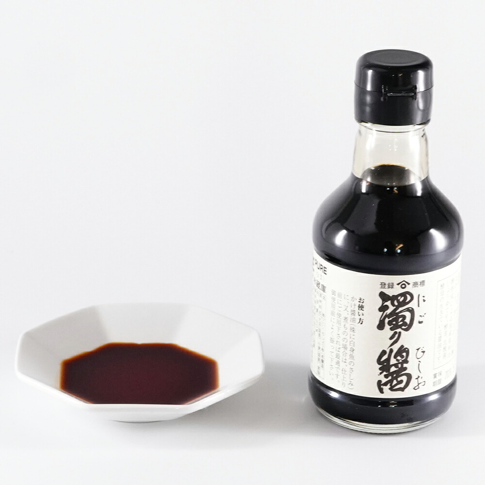 醤油 生 | 濁り醤 卓上用 180ml | 角長 | 湯浅 手作り 伝統製法 無添加 ギフト プレゼント 贈答品 お中元 お歳暮