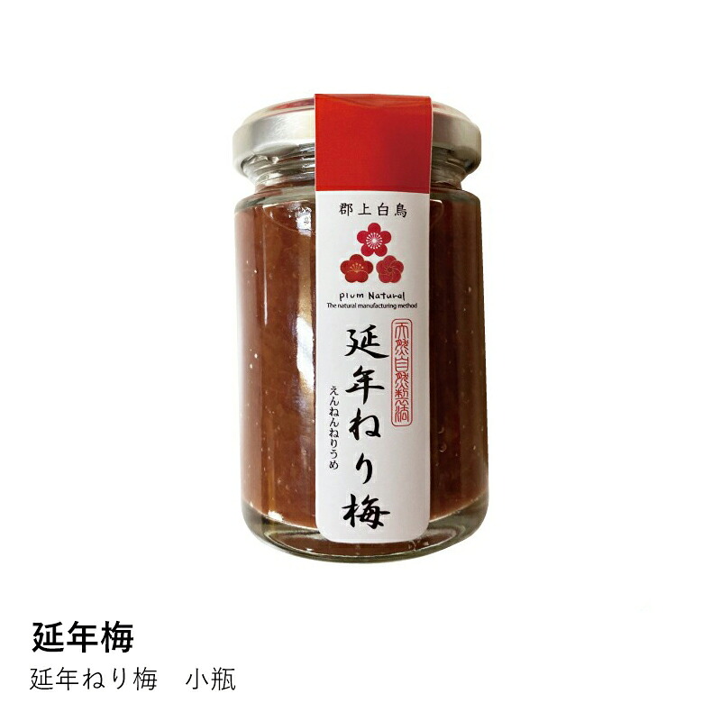 ねり梅 | 延年梅 | 延年ねり梅 小瓶 岐阜県 郡上八幡 伝統 練り梅 梅肉 紀州南高梅 無添加 しそ 練りうめ ペースト 調味料 万能 調味料