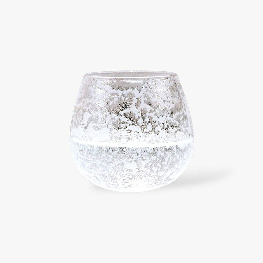グラス 結霜月華 | 陽 you 揺らめくグラス 320ml | ガラス 結霜加工 伝統技法 ゆらゆら 桐箱入り 日本製 職人 手作り お酒 焼酎