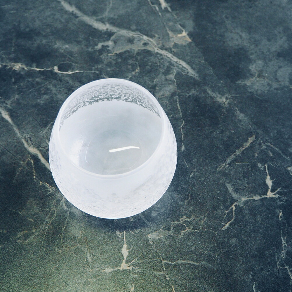 グラス 結霜月華 | 陽 華雪 揺らめくグラス 320ml | ガラス 結霜加工 伝統技法 ゆらゆら 桐箱入り 日本製 職人 手作り お酒 焼酎 お茶