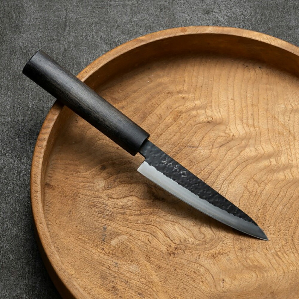 ペティナイフ ふくべ鍛冶 | VG10 黒打ち 135mm | 包丁 ステンレス 皮むき 果物 野菜 小型 両刃 さびにくい 万能 伝統工芸 日本製