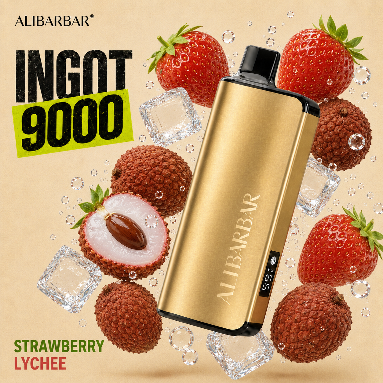 🔥 BEST SELLER | Strawberry Lychee Ice – INGOT 9000