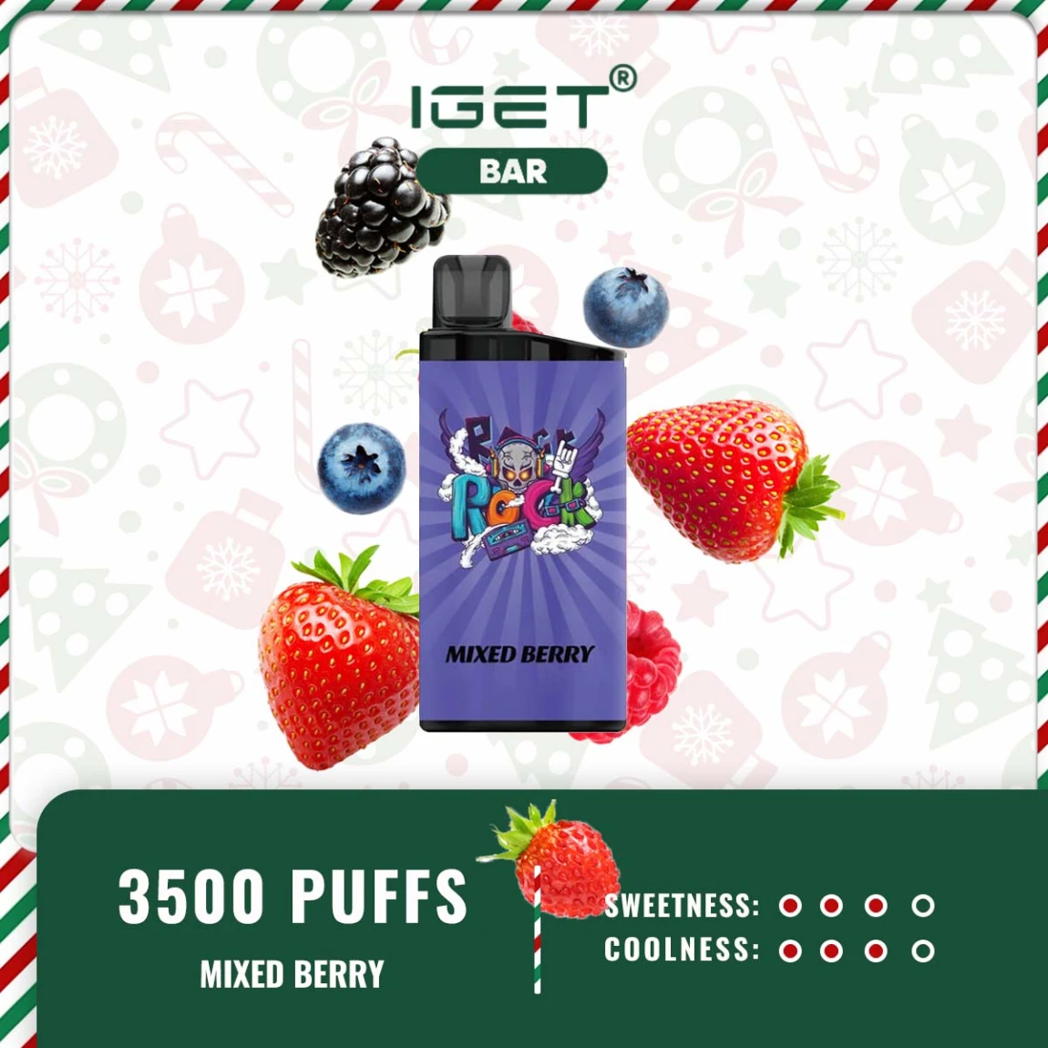 IGET BAR – 3500 PUFFS MIXED BERRY