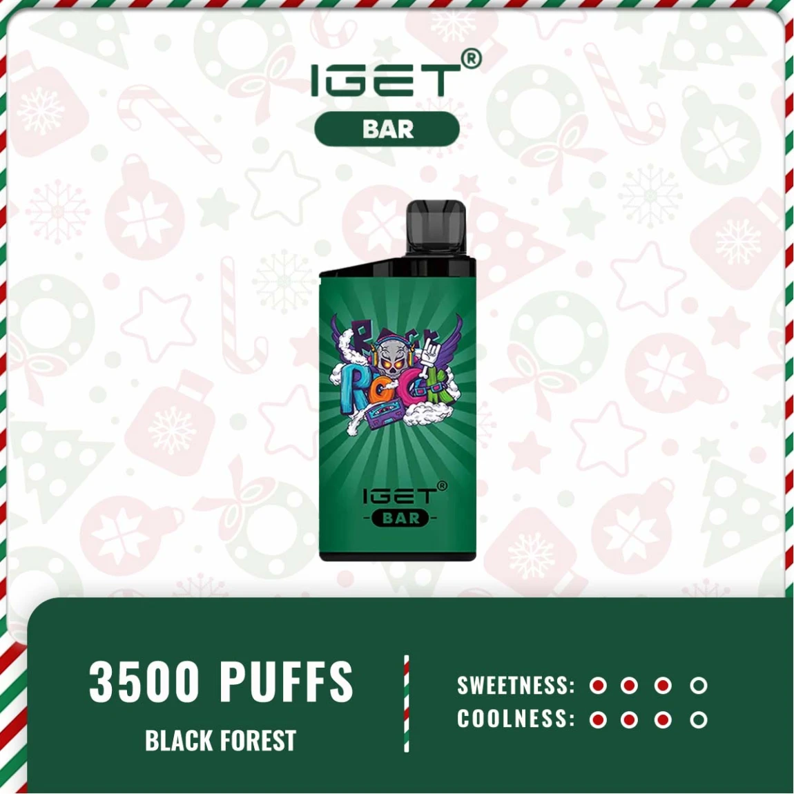 IGET BAR 3500 PUFFS – BLACK FOREST