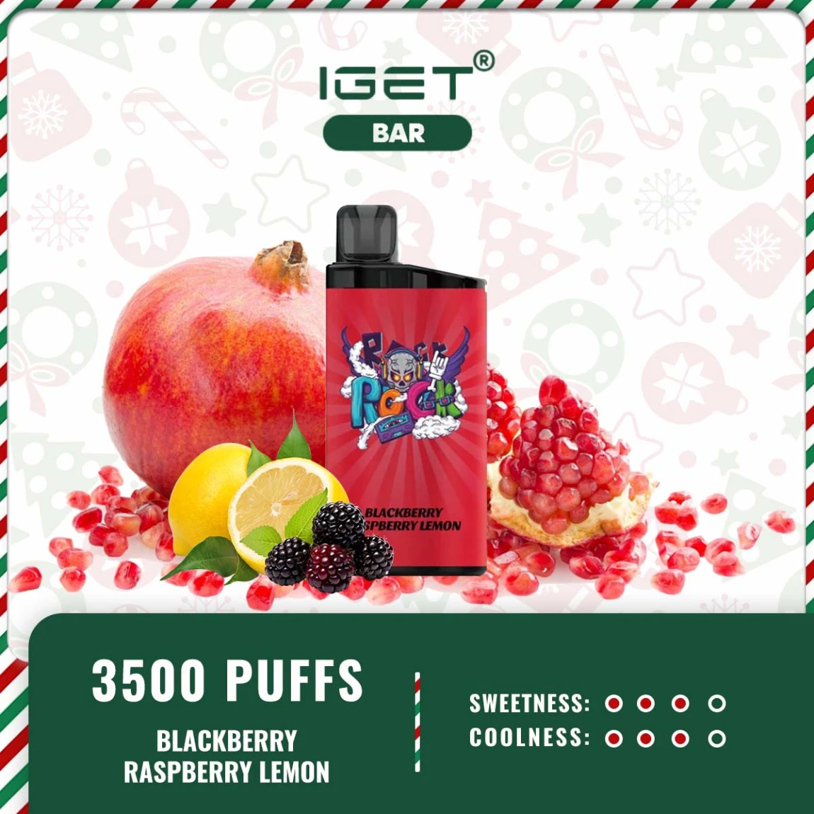 IGET BAR 3500 PUFFS – BLACKBERRY RASPBERRY LEMON