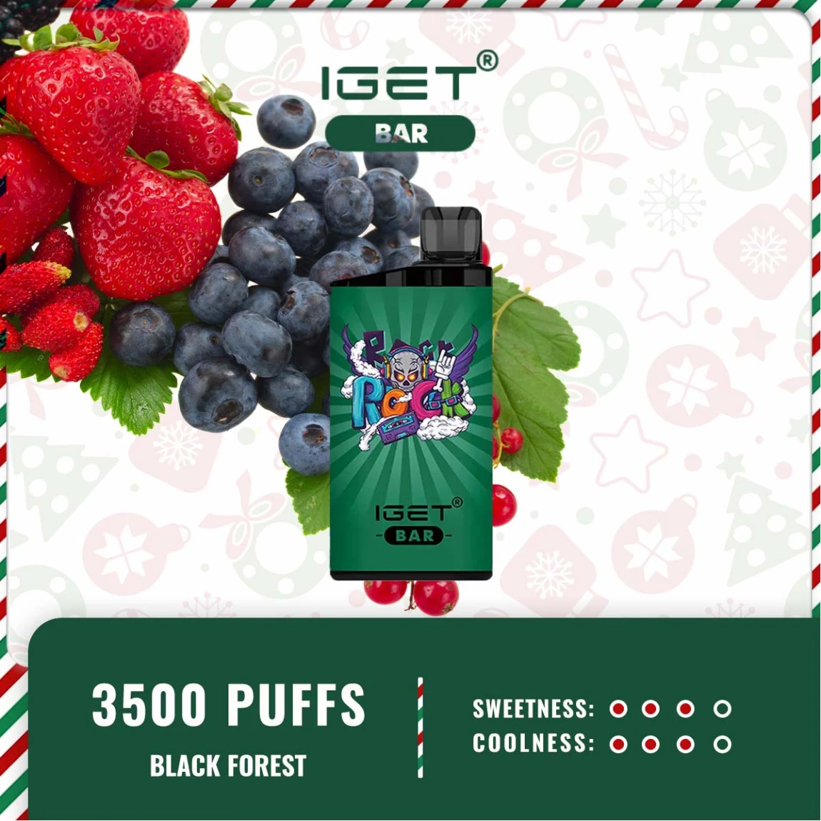 IGET BAR 3500 PUFFS – BLACK FOREST