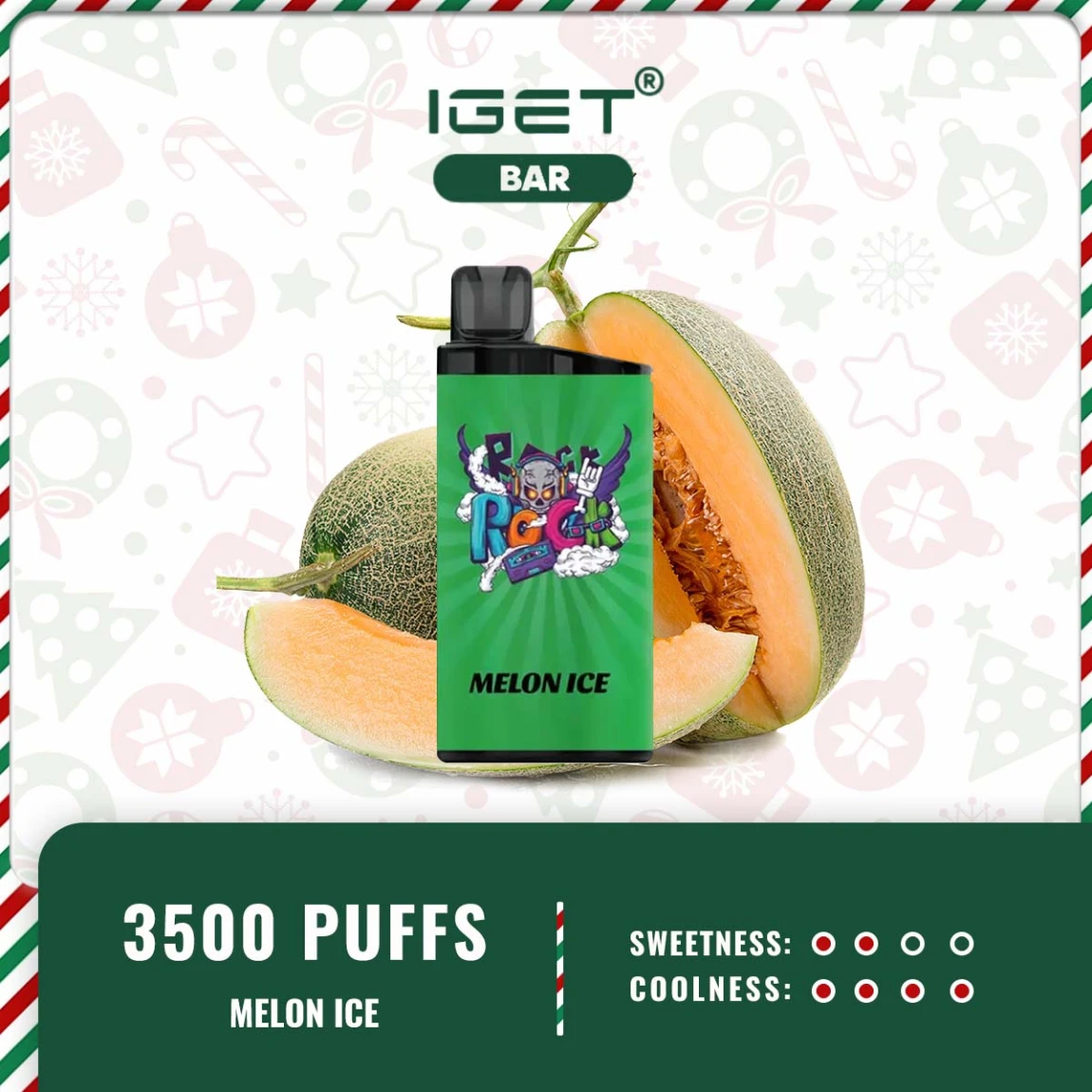 IGET BAR 3500 PUFFS – MELON ICE