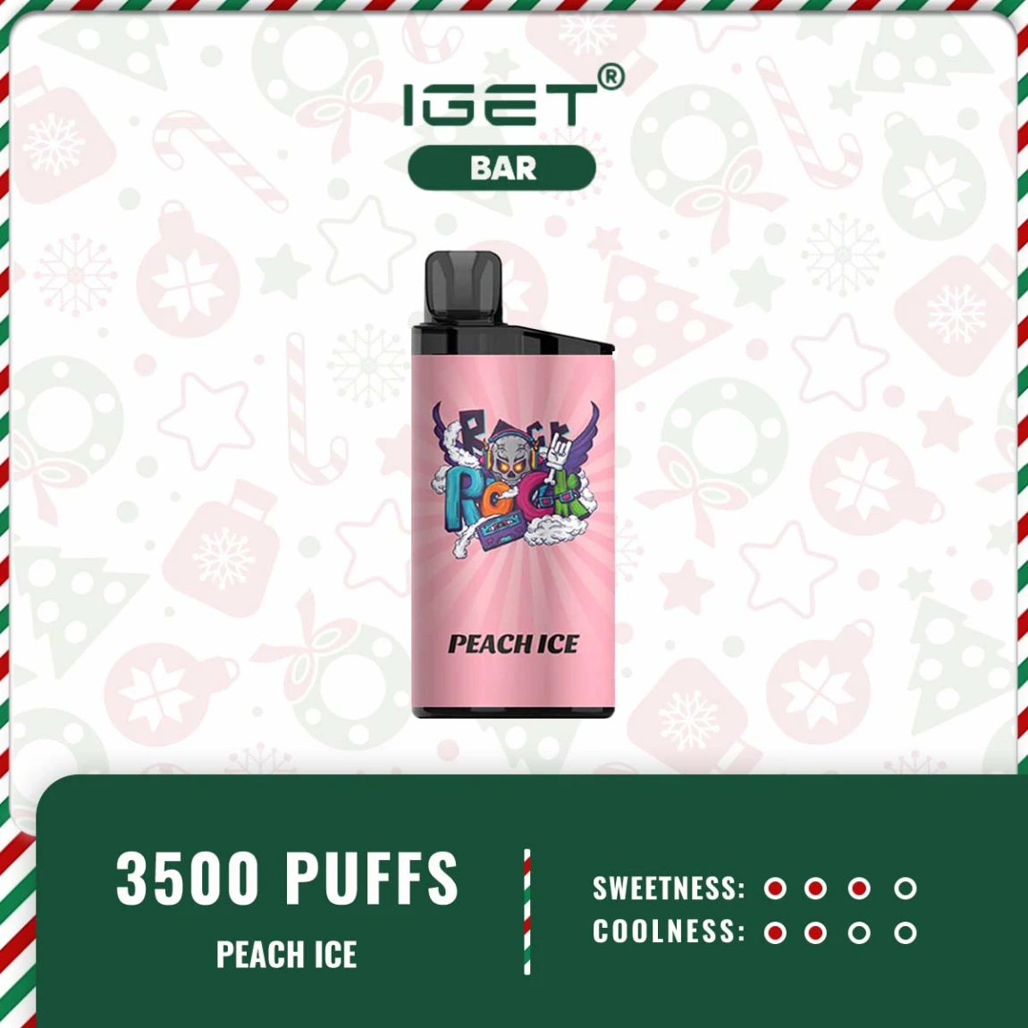IGET BAR 3500 PUFFS – PEACH ICE
