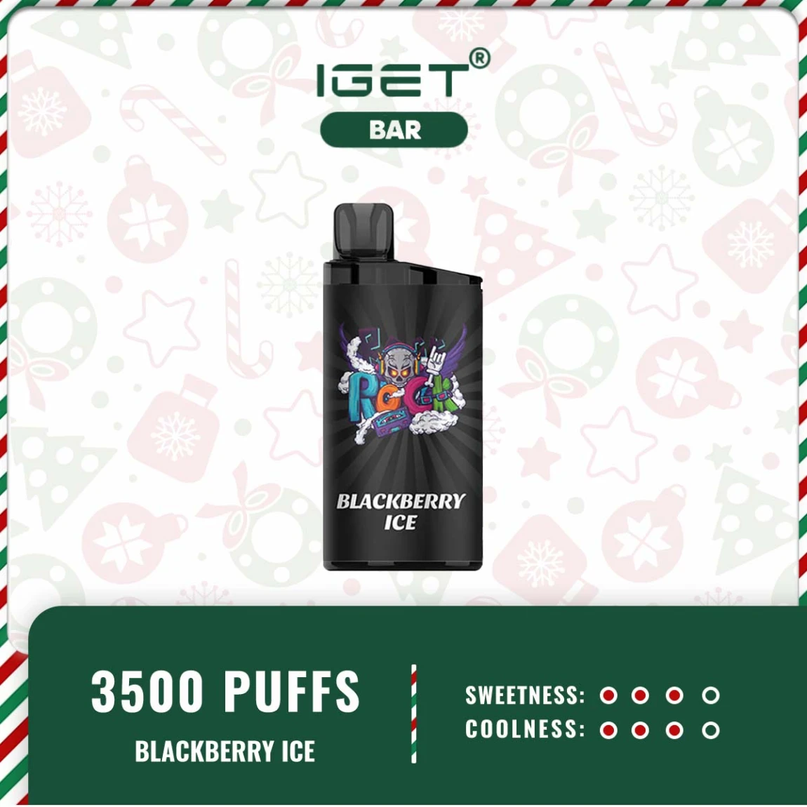 IGET BAR 3500 PUFFS – BLACKBERRY ICE