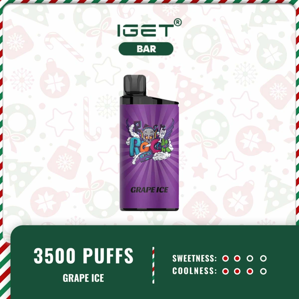 IGET BAR 3500 PUFFS – GRAPE ICE