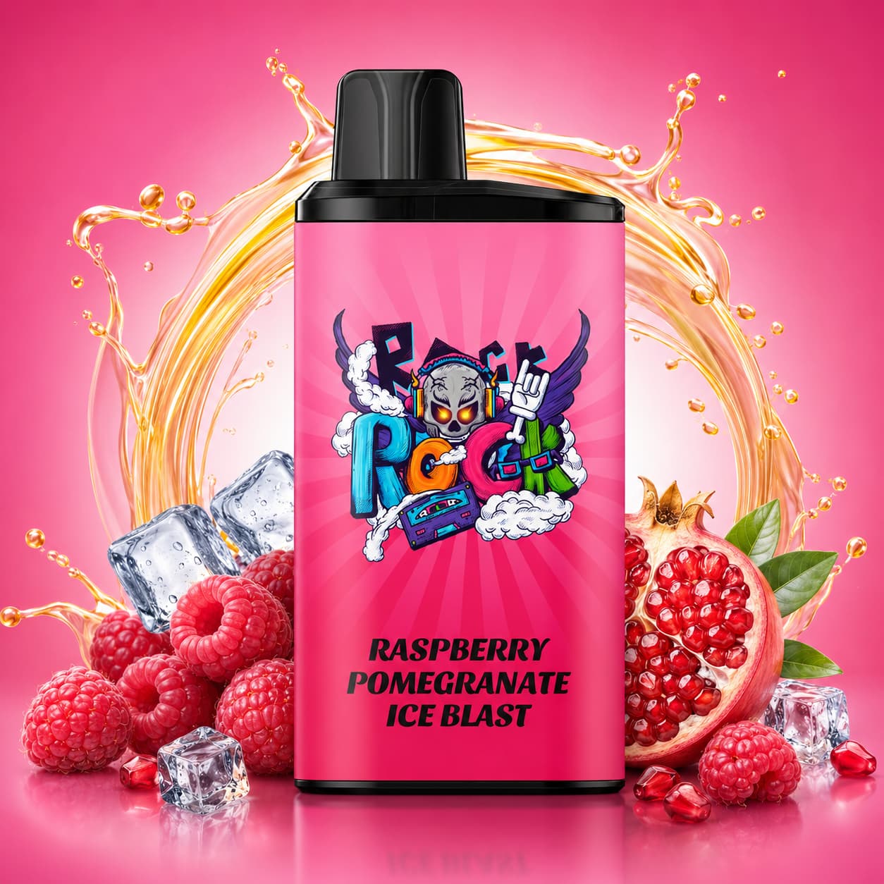IGET BAR 10000 PRO RASPBERRY POMEGRANATE ICE BLAST