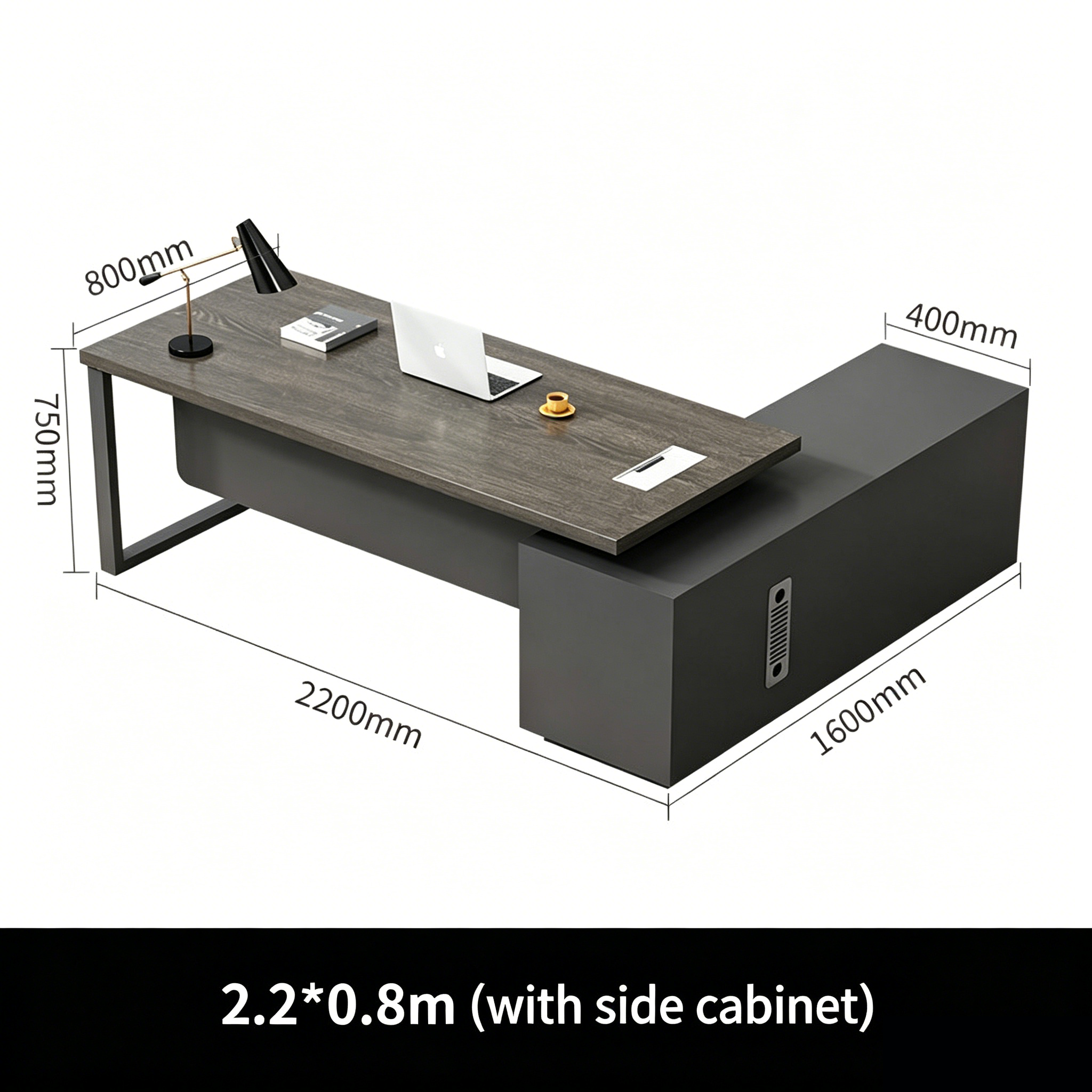 Minimalist Executive Desk & Chair Set for Managers ED-036