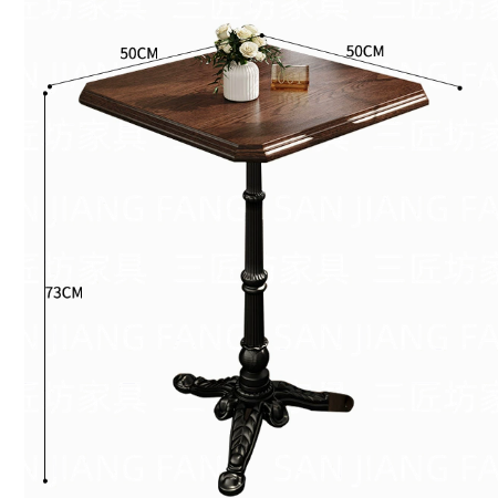 American Vintage Style Café Table for Restaurants, Cafés and Dessert Bars RCT-008