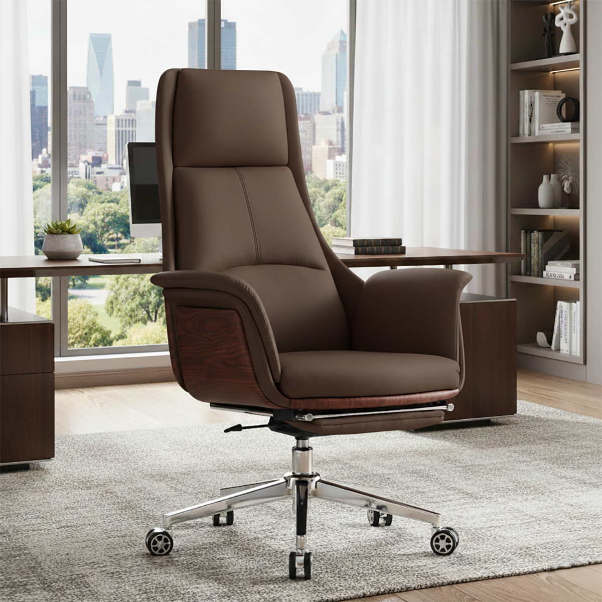 Executive Office Chair-Dark Green