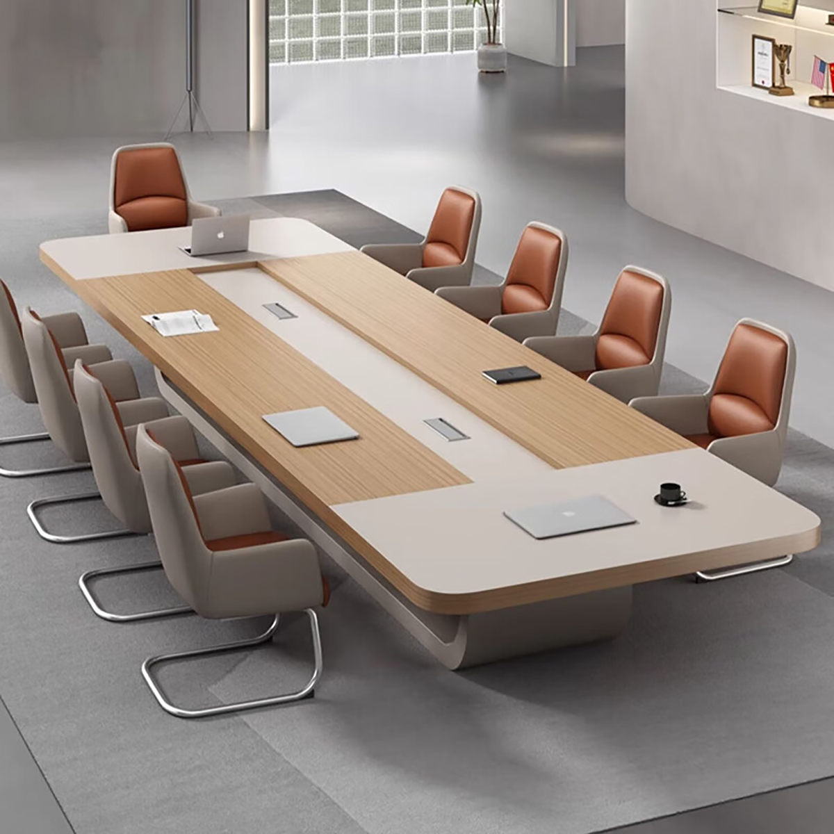 Modern Large Conference Table for Meetings, Training & Office Spaces MT-020