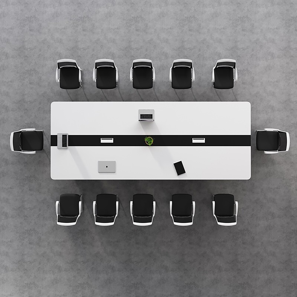 Modern Minimalist Rectangular Conference Table for Small Meeting Rooms MT-021