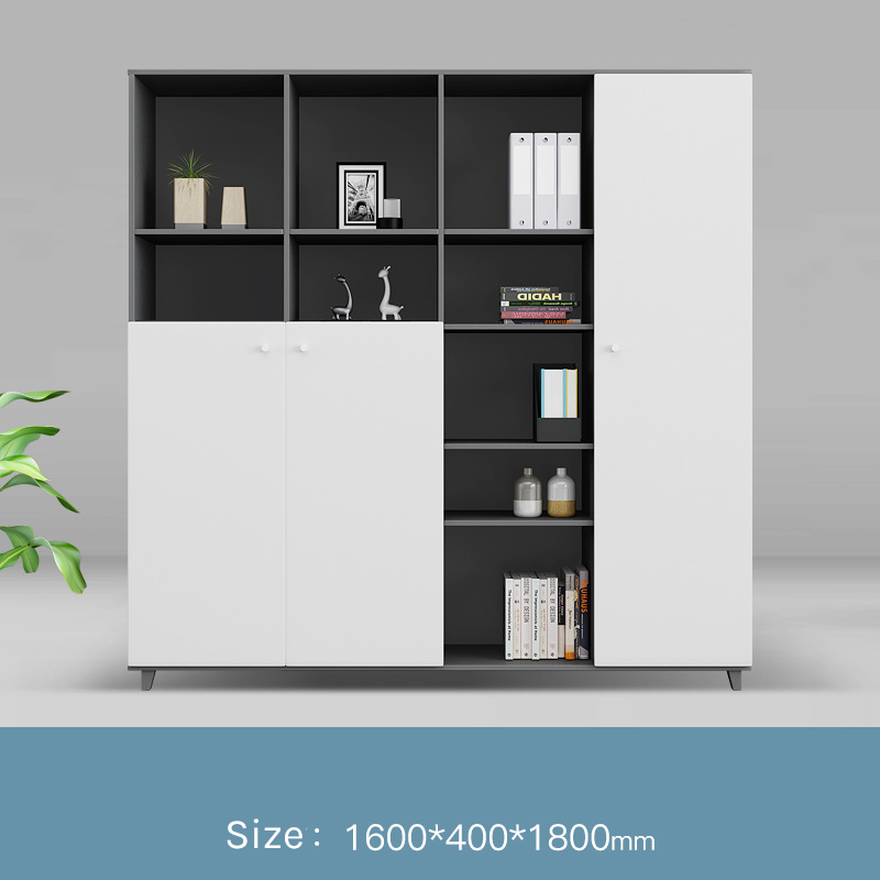Executive Bookcase – Modern Tiered Office Cabinet EB-013