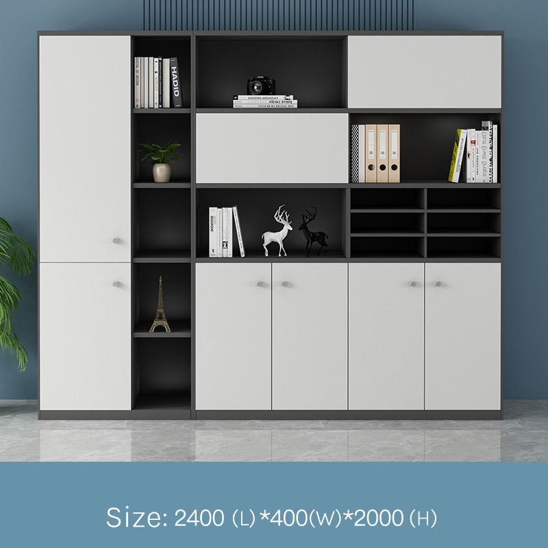 Executive Bookcase – Large Modern Office Cabinet EB-009