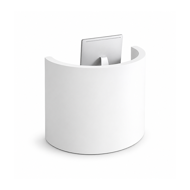 Minimalist Curved Small Cashier with Smooth Front Panel RD-266