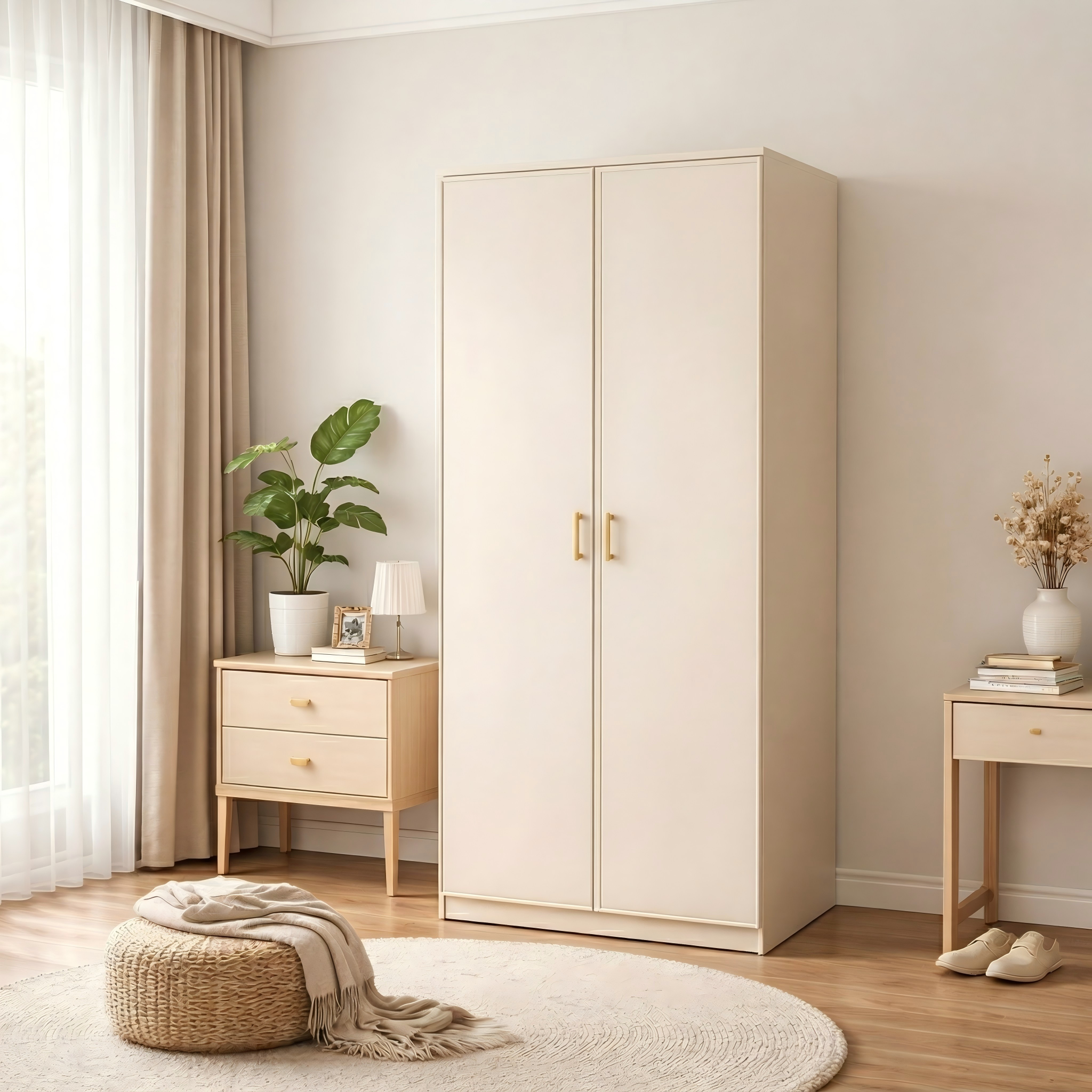 Flex Series - 1m Modular Wardrobe - Versatile Storage with Optional Top Cabinets WD-025