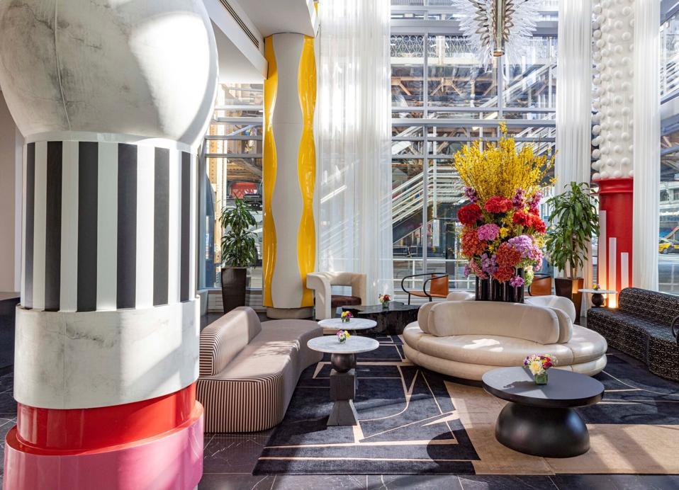 Postmodern interior design example
