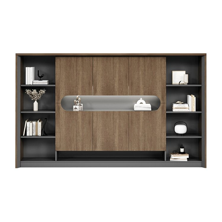 High-End Modern Executive Desk with Large Side Cabinet ED-005