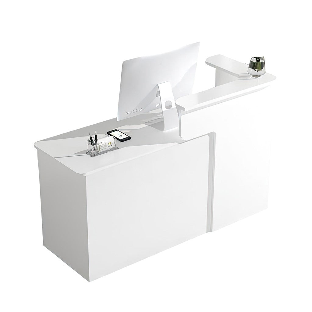 Fashion Small Shop Checkout Counter White Reception Desk