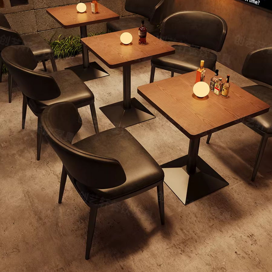 Luxury Retro Pub Dining Set – Commercial Bistro Table & Chairs RCT-003