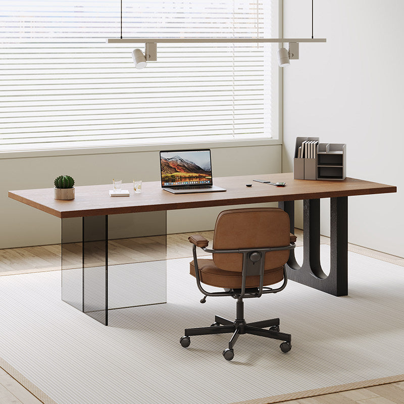 Compact Meeting Table with Acrylic & Metal Legs – MT-032
