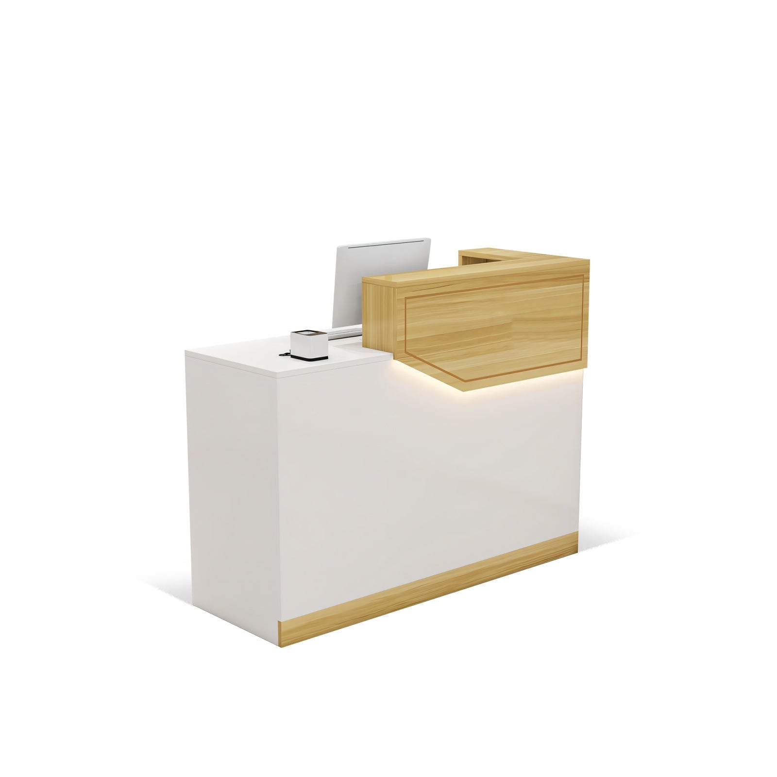 Compact  Reception Counter with LED Light for Clothing Shop