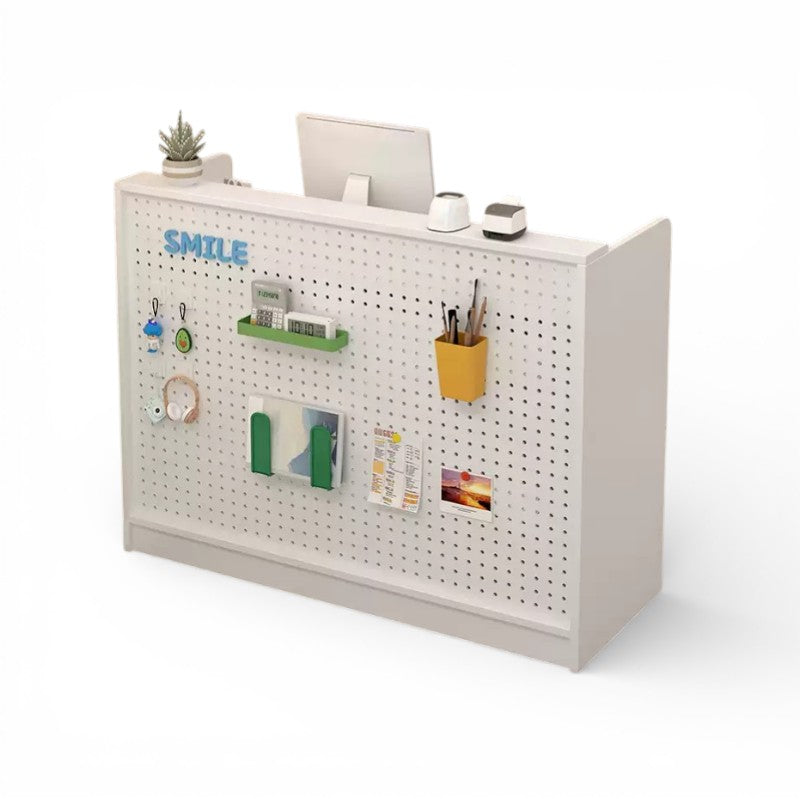 Compact Retail Reception Counter for Clothing Store