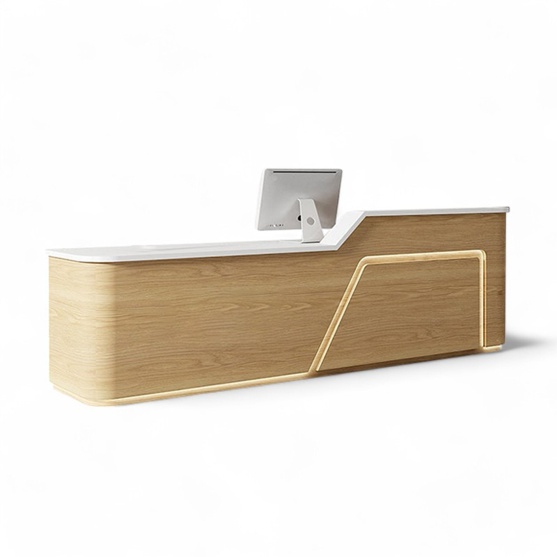 Curved Reception Desk for Office Front & Lobby Areas
