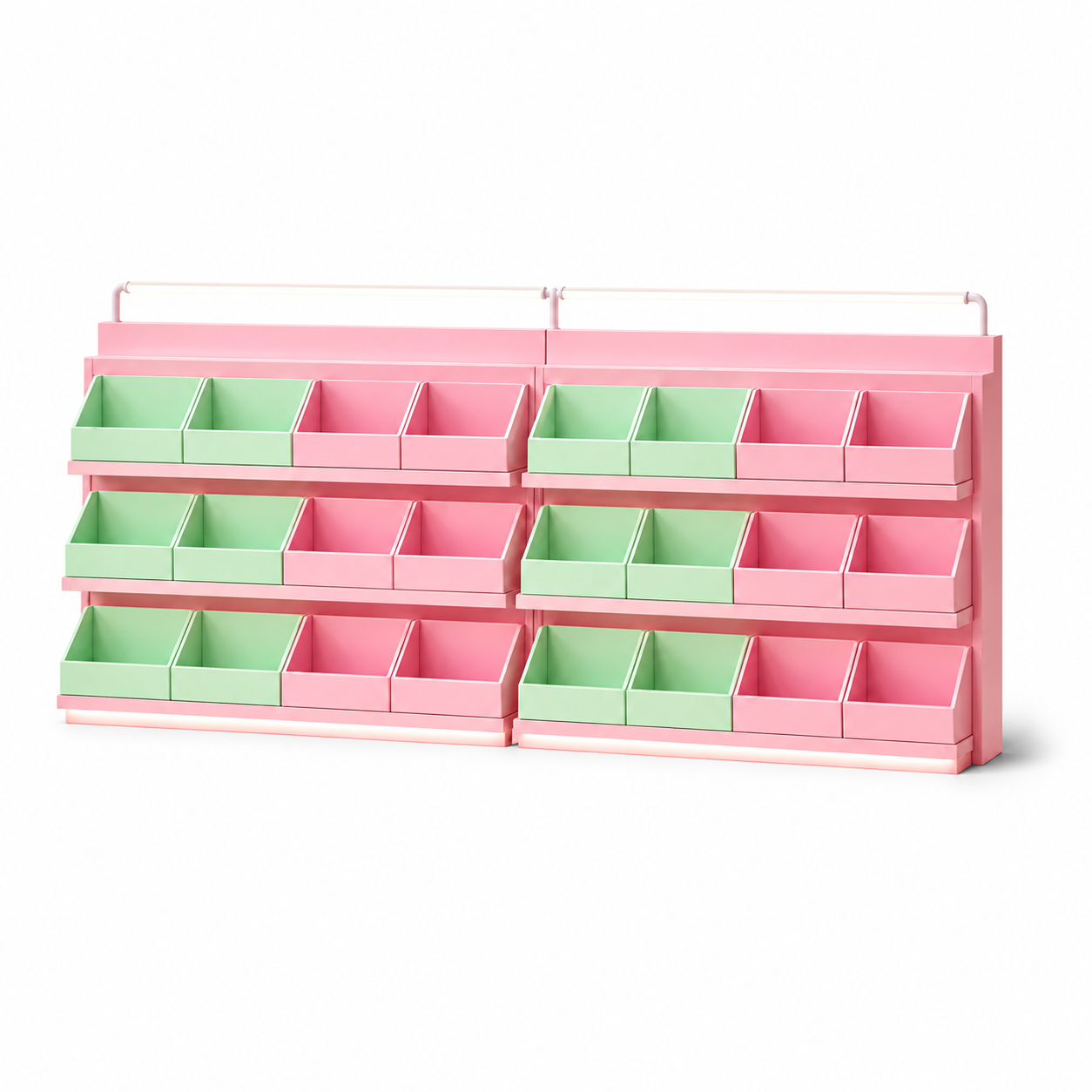 Dopamine Pop Pastel Angled Bin Display Cabinet DC-011