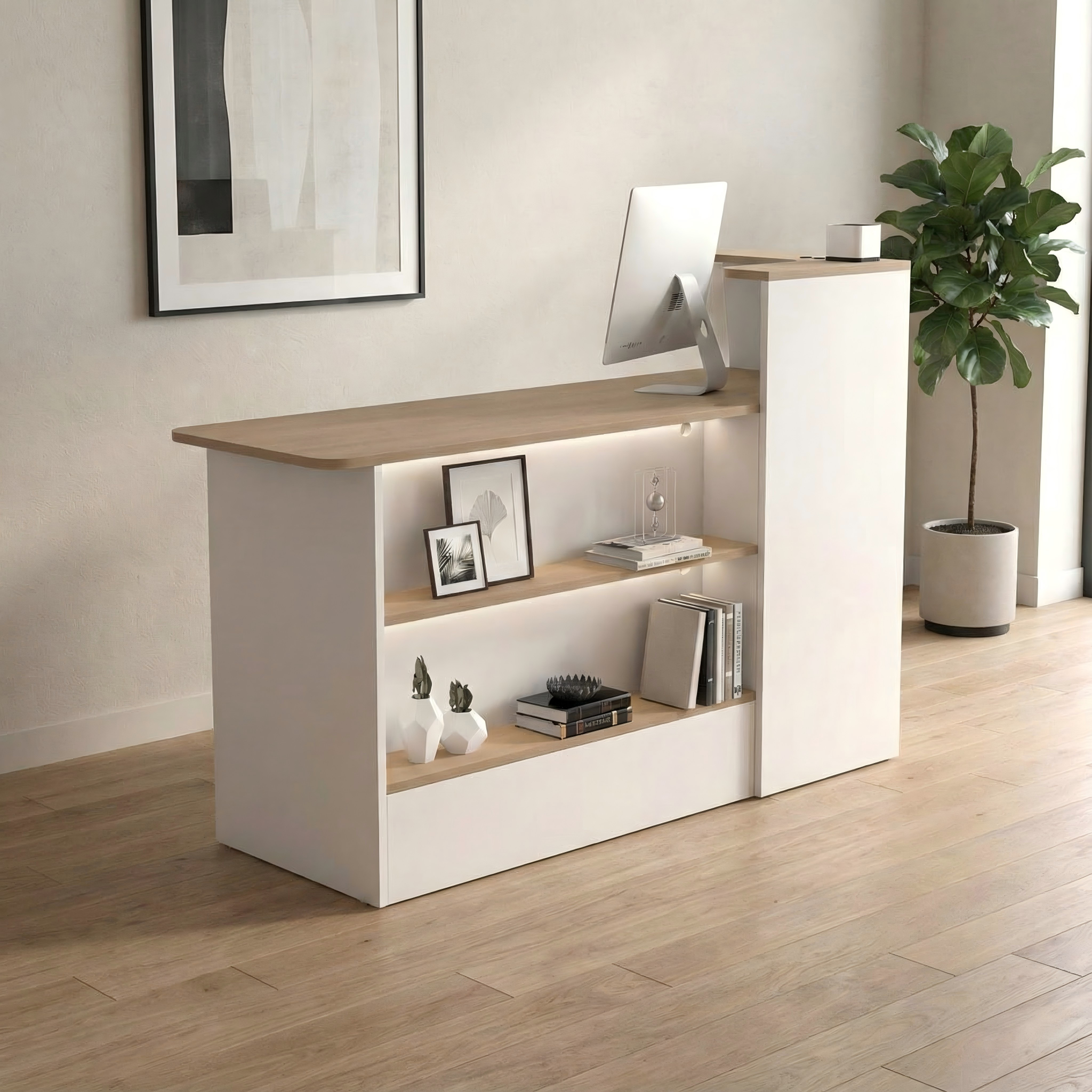 Elegant Reception Desk for Salon Office Retail