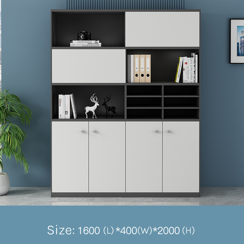Executive Bookcase – Large Modern Office Cabinet EB-009