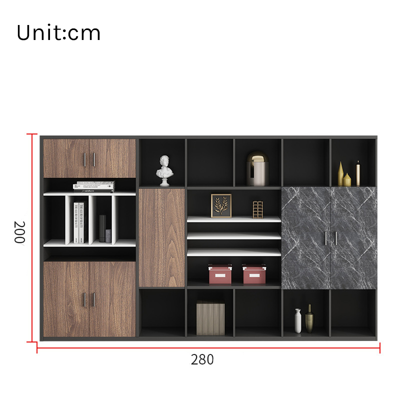 Executive Bookcase – Large Office Archive & Storage Cabinet EB-012