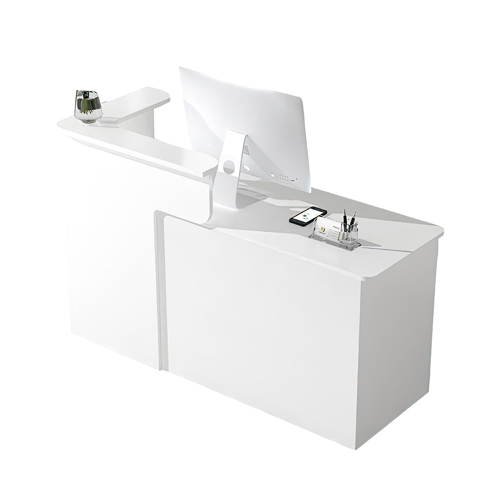 Fashion Small Clothing Shop Checkout Counter White Reception Desk