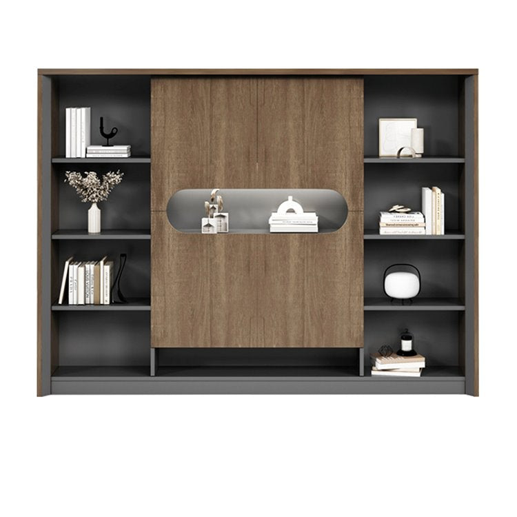 High-End Modern Executive Desk with Large Side Cabinet ED-005