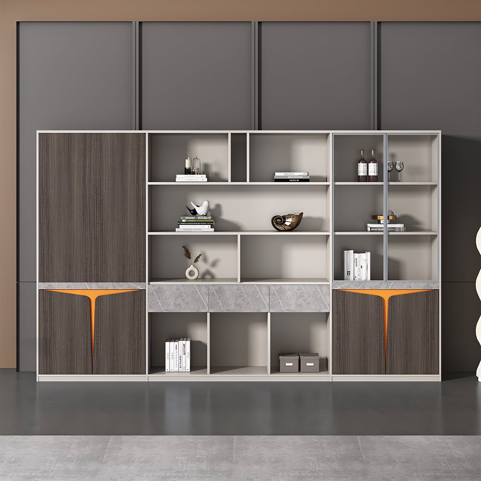 Light Luxury Classic Executive Bookcase EB-003