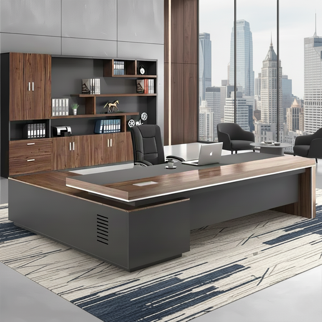 Luxurious Heavy Executive Desk with Spacious Work Surface ED-001