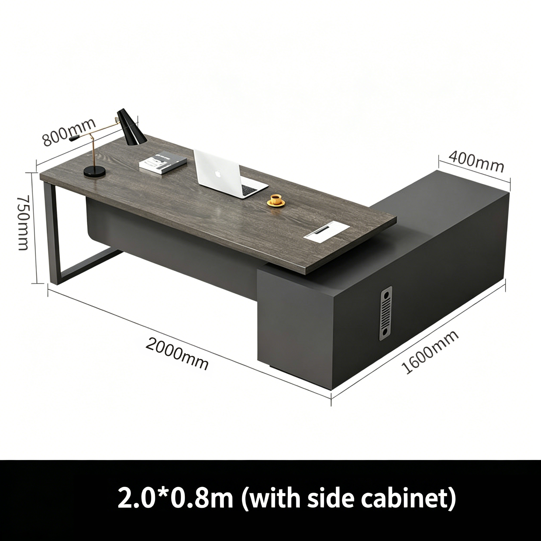 Minimalist Executive Desk & Chair Set for Managers ED-036