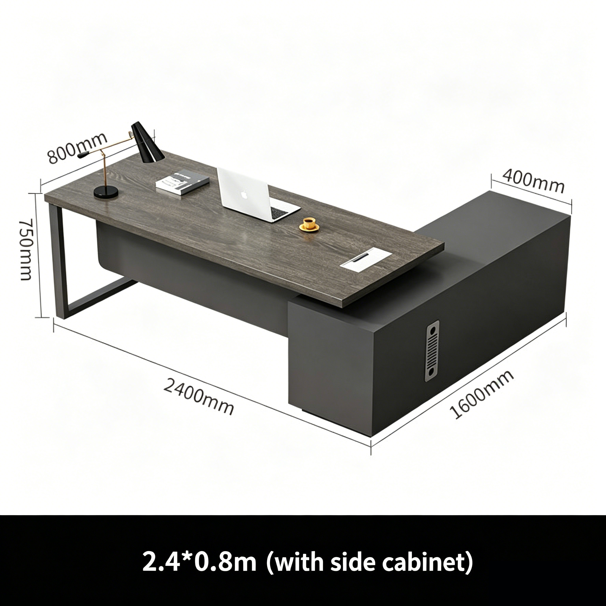 Minimalist Executive Desk & Chair Set for Managers ED-036