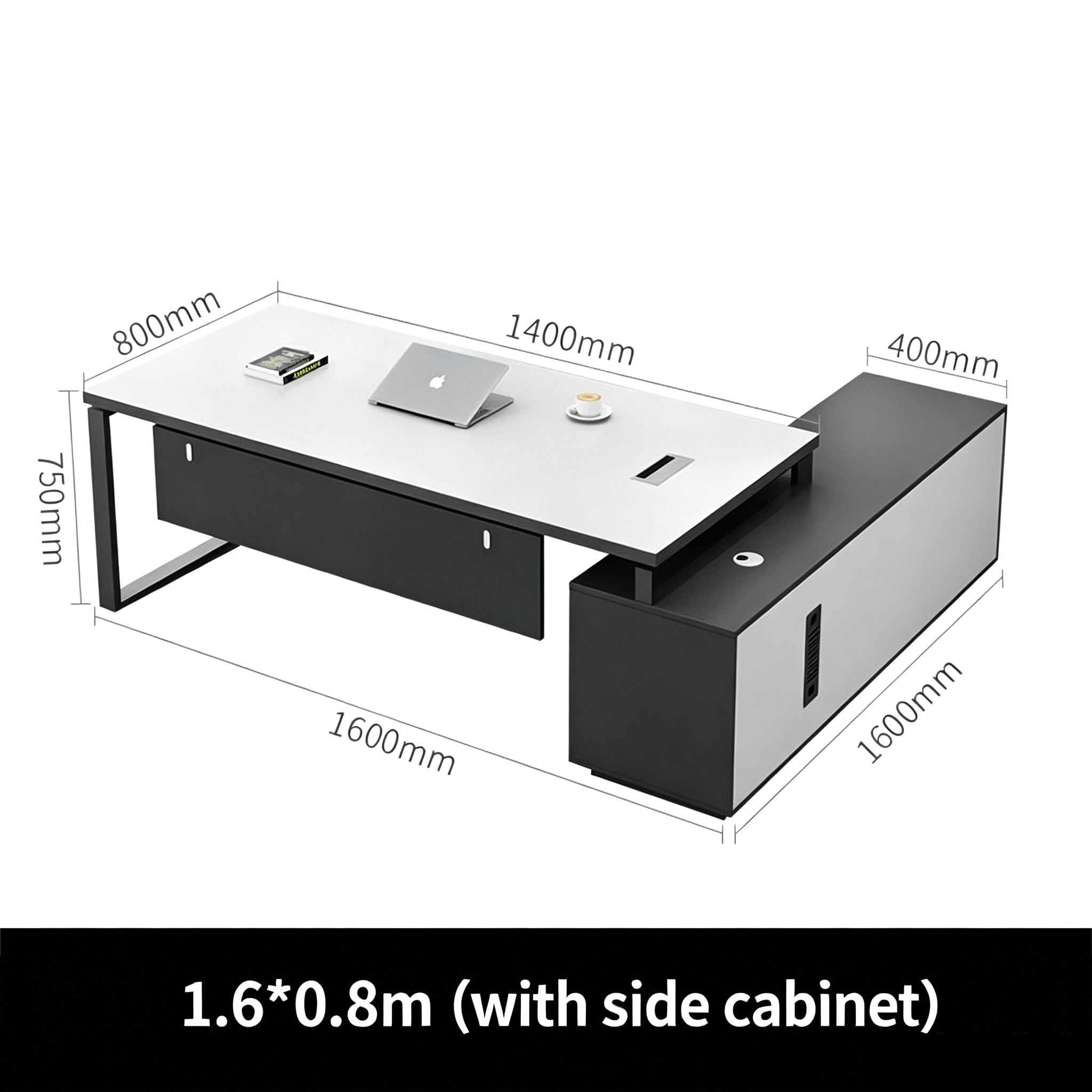 Minimalist Executive Desk & Chair Set for Managers ED-036