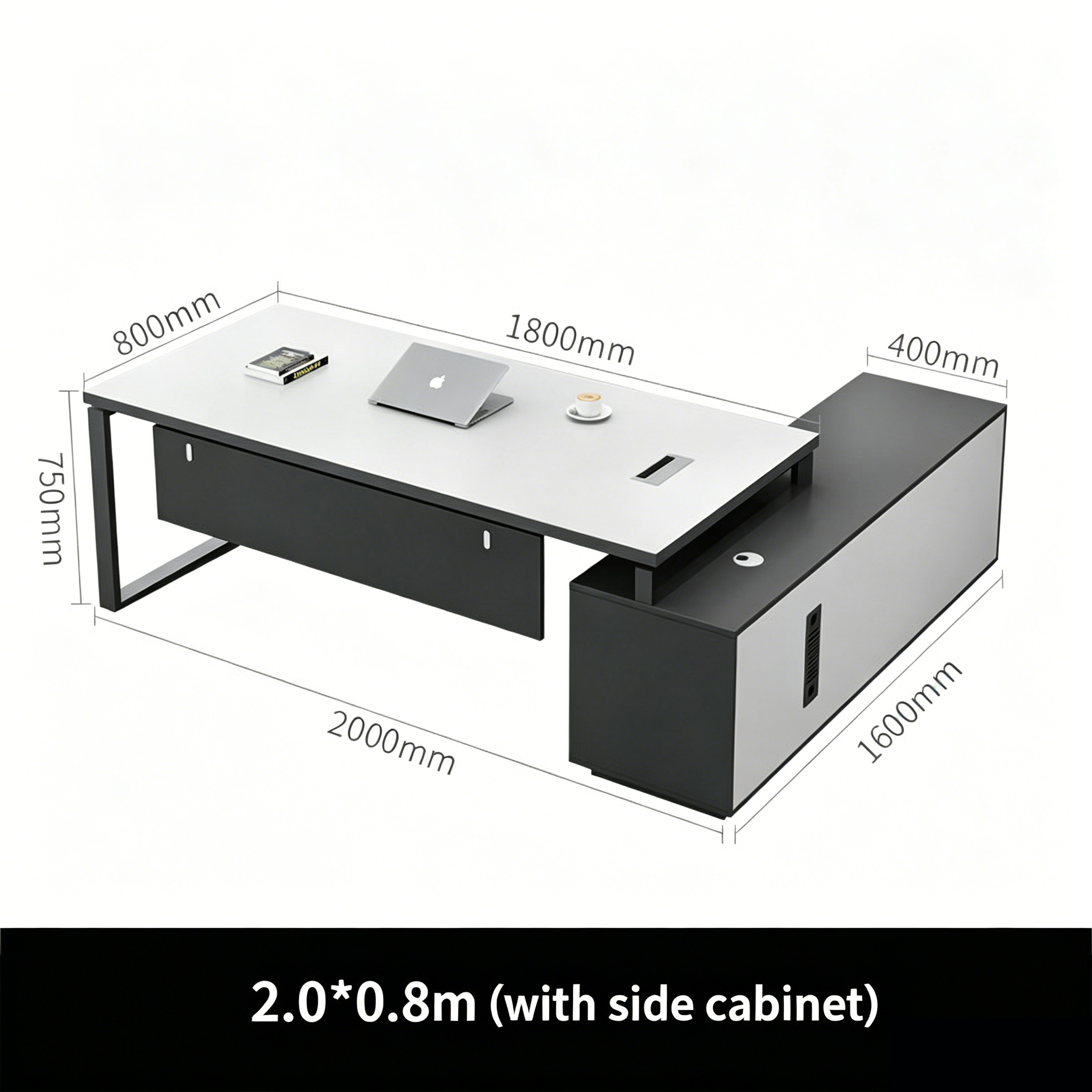 Minimalist Executive Desk & Chair Set for Managers ED-036