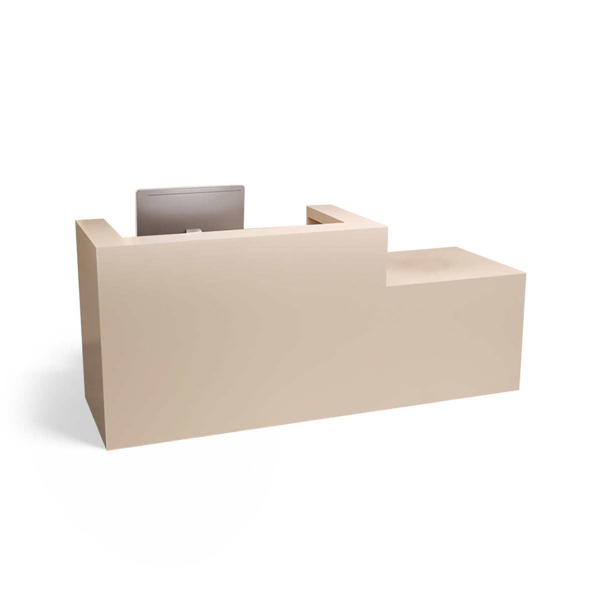 Minimalist L-Shaped Reception Desk for Beauty Salons & Spas
