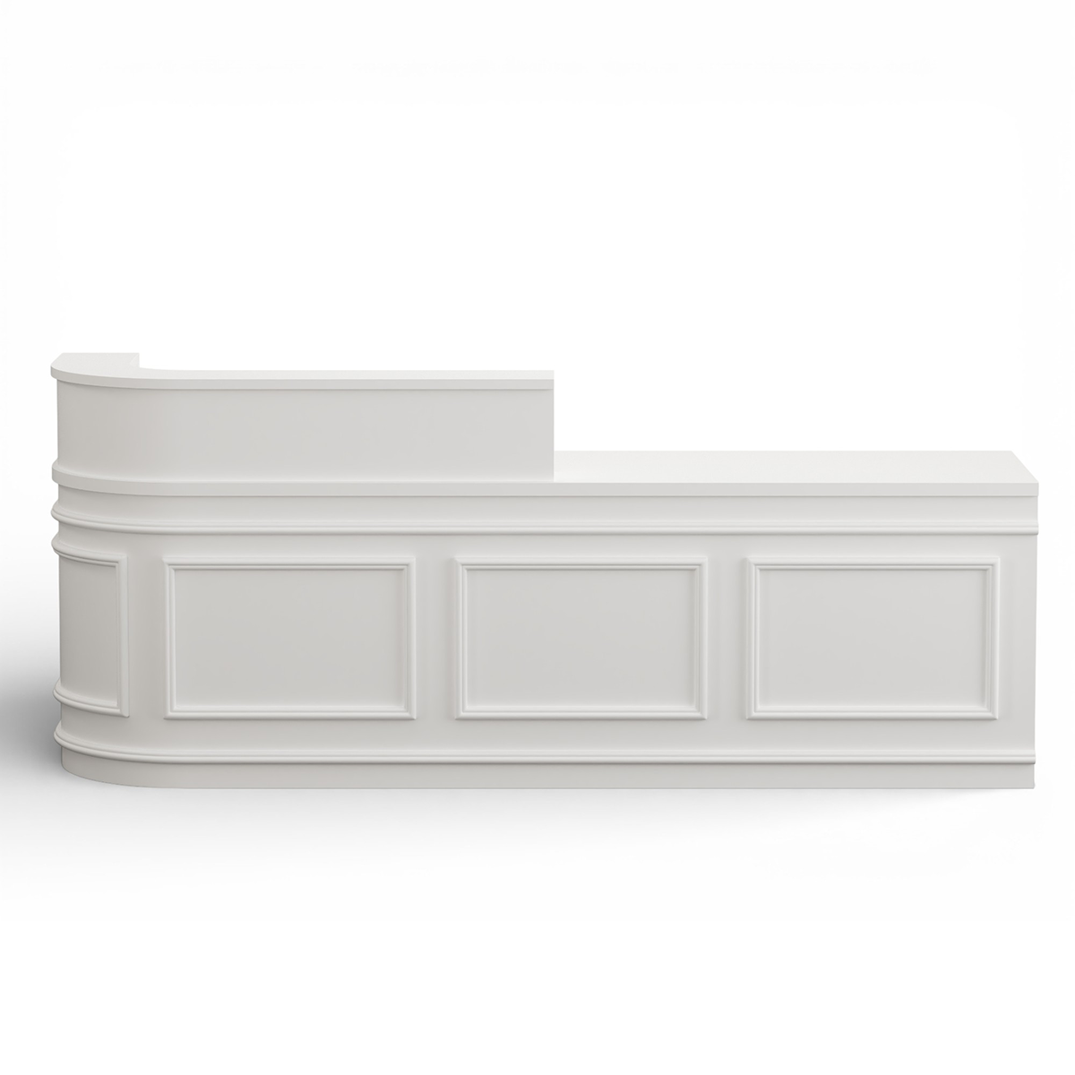 Modern Curved with Grid Panel Reception Desk for Salon ＆ Lobby RD-225