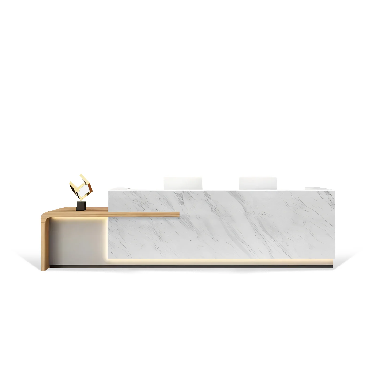 Modern Lacquer Reception Desk for Office, Salon & Retail