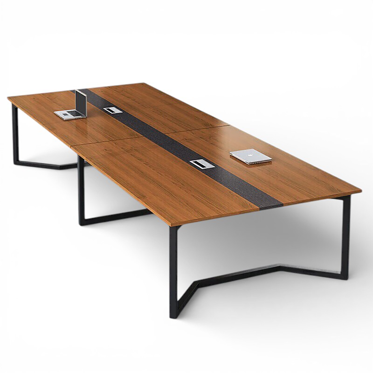 Modern Minimalist Rectangular Conference Table for Office Meetings & Training MT-023