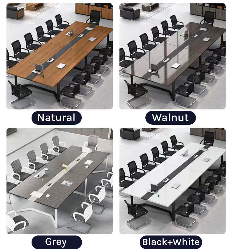 Modern Minimalist Rectangular Conference Table for Office Meetings & Training MT-023